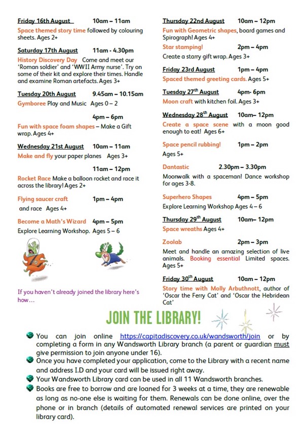 August Events 2