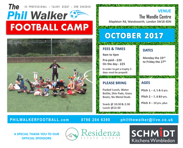 NEW FLYER OCTOBER FOOTBALL CAMP PHIL WALKER