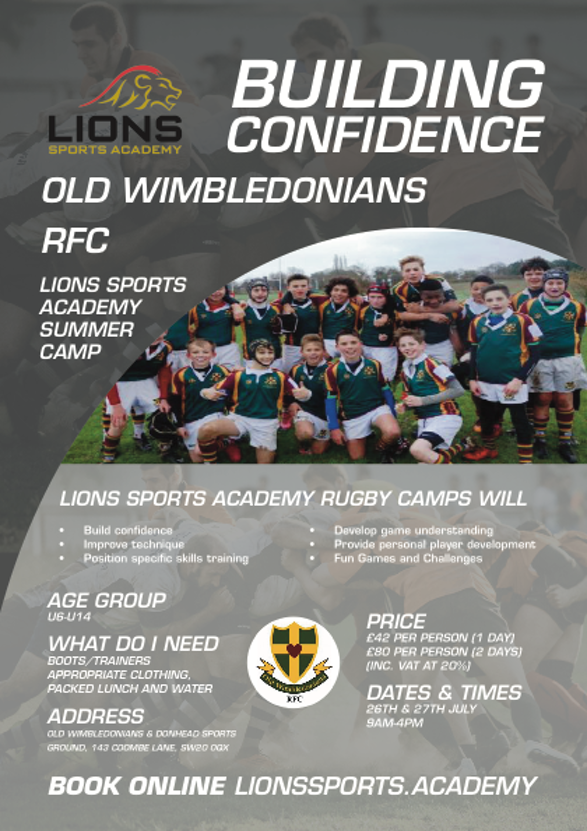Old Wimbledonian RFC Summer Flyer