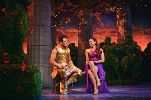 Disney's Hercules - Hercules (Luke Brady) & Meg (Mae Ann Jorolan) Photo by Matt Crockett ©Disney 