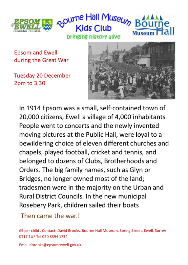 epsom and ewell in the Great War