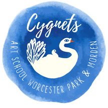 Logo Cygnets Art School Worcester Park and Morden