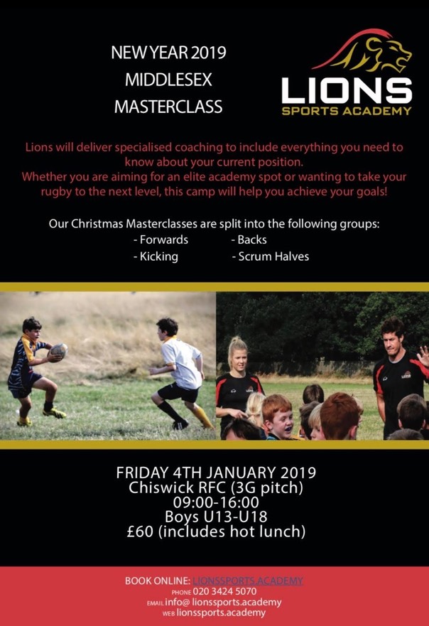 Middlesex Juniors Masterclass