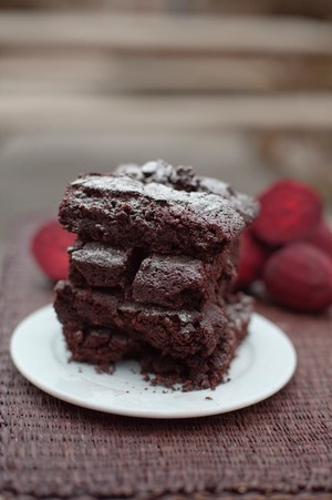 Riverford Beetroot brownies