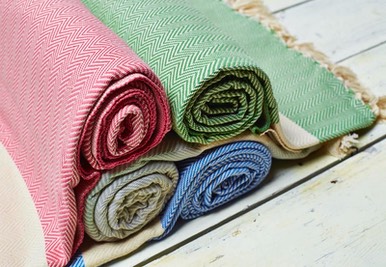 sorbet large cotton throws