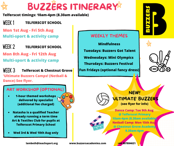 Summer Buzzers Flyer SM